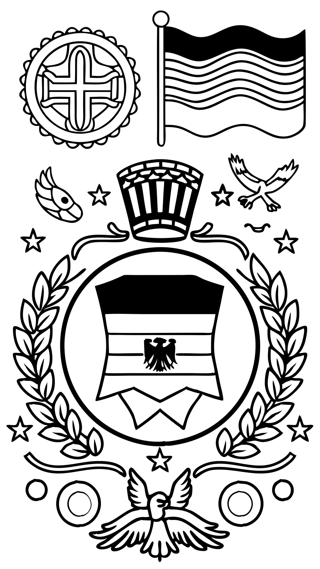 german flag coloring pages